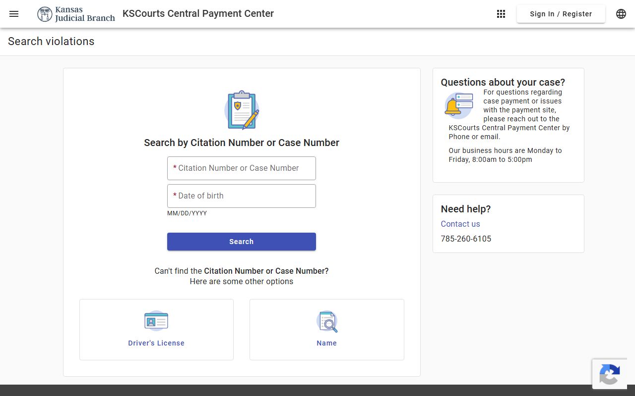 Grant County court dockets KSCourts payment search