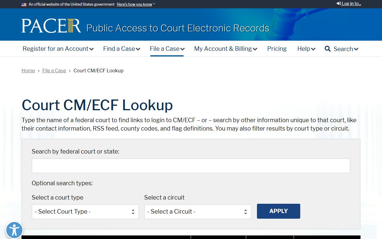 Grant County District Court PACER federal court lookup distinction